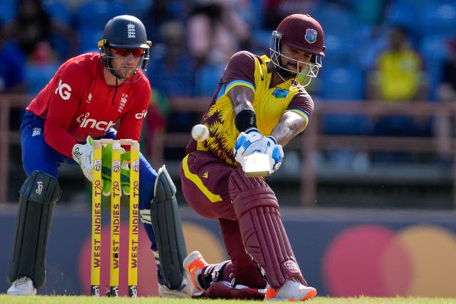 Nicholas Pooran enjoyed himself in Grenada (Ricardo Mazalan/AP)