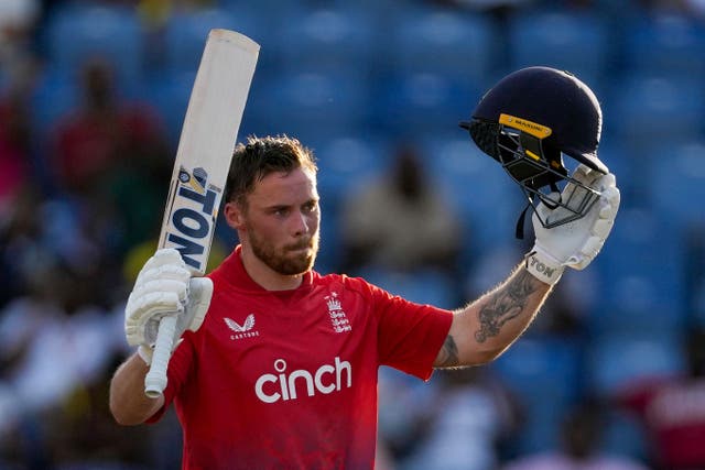 Phil Salt underpinned England’s successful chase (Ricardo Mazalan/AP)