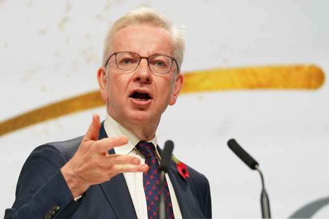 <p>Levelling up secretary Michael Gove </p>