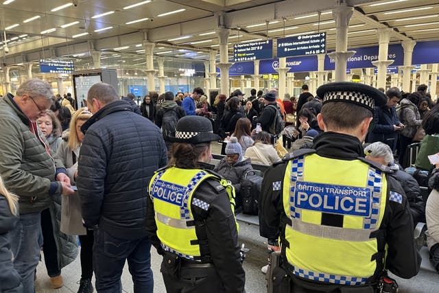 At least 24 Eurostar trains have been cancelled (James Manning/PA)