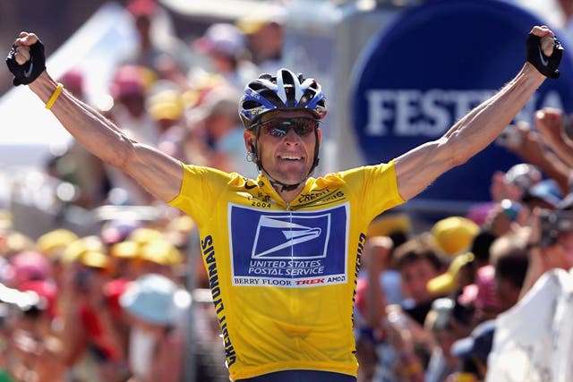 <p>Lance Armstrong won seven Tours de France before later being stripped of his titles</p>