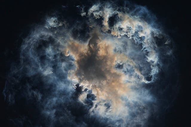 <p>A plume forms as SpaceX’s Starship separates from it’s booster during the test flight</p>